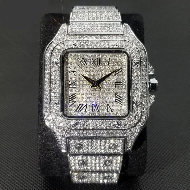 CatWrap™ Ice Out Square Luxury Watch For Men