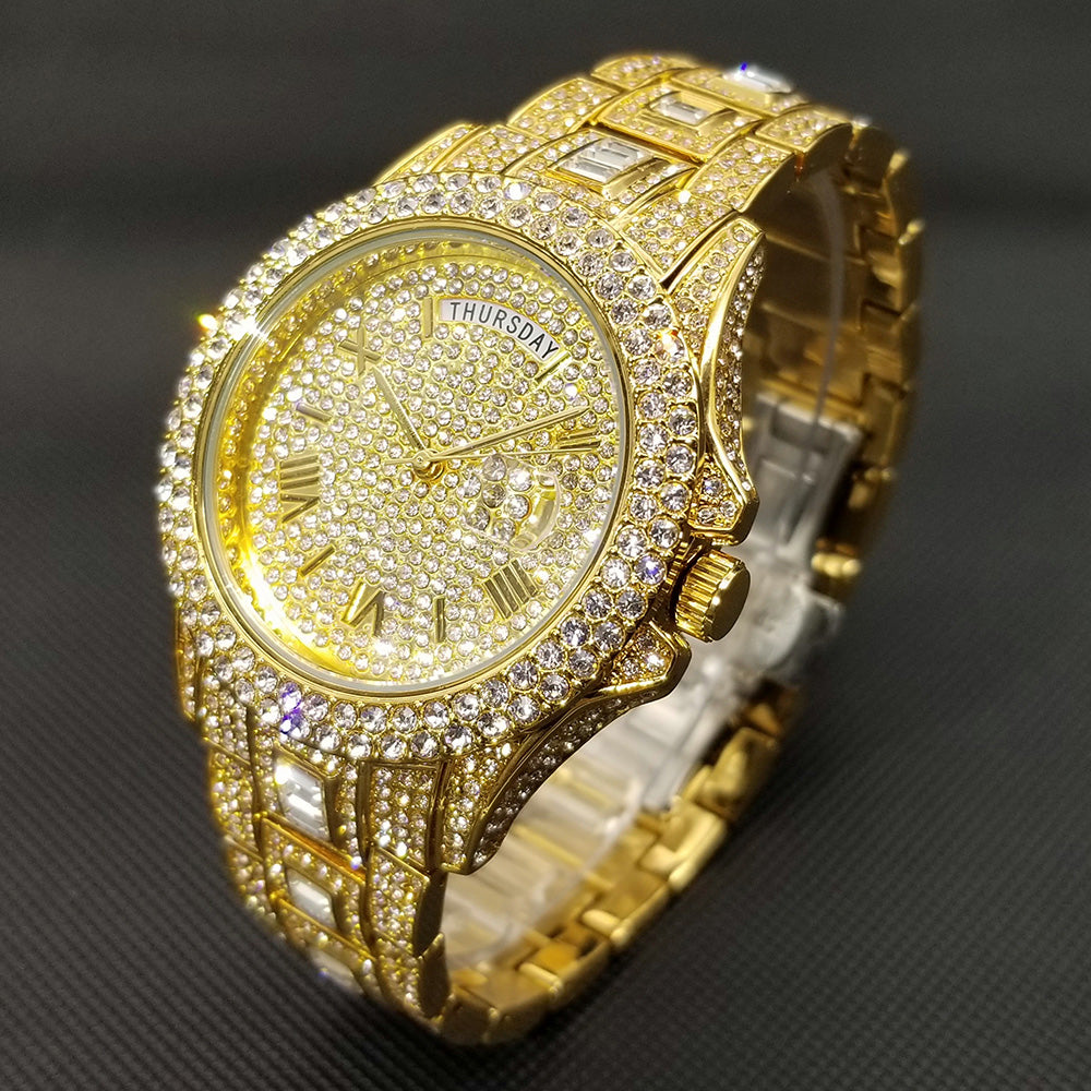 Multifunction Diamond Luxury Watches For Men