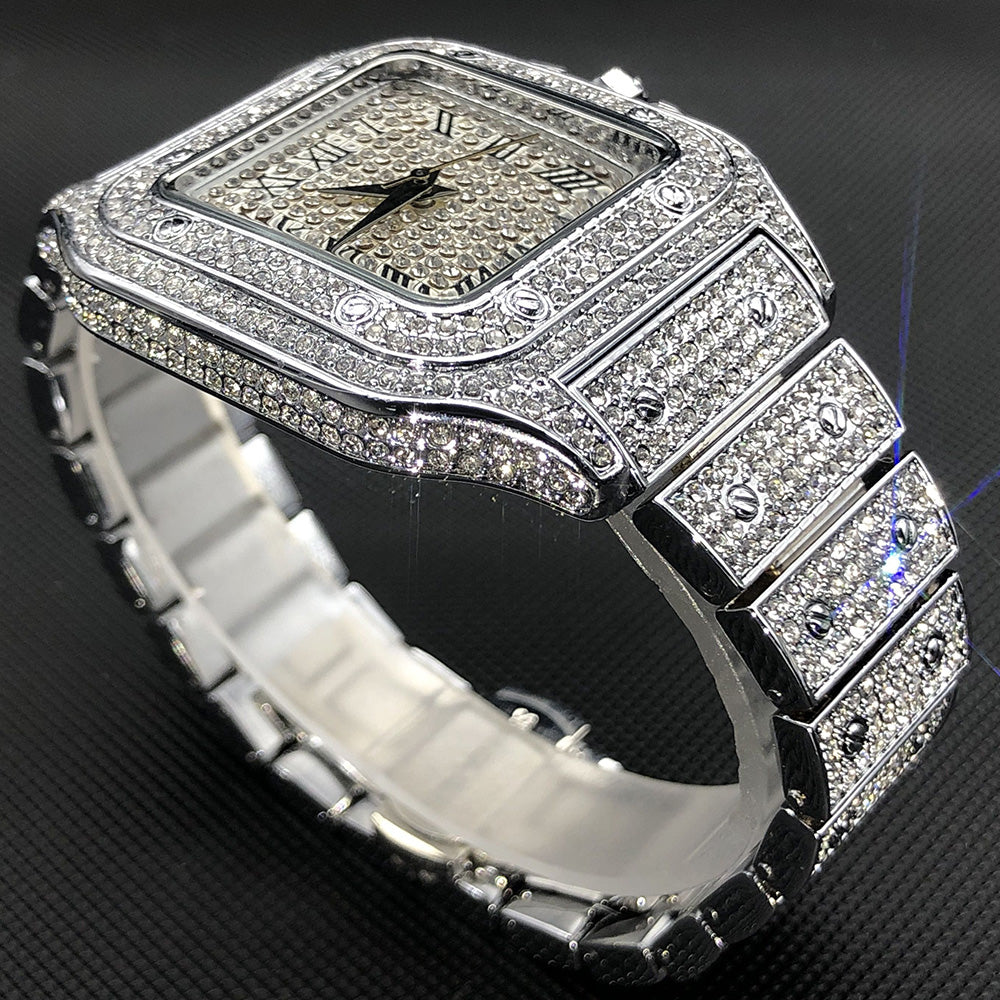 CatWrap™ Ice Out Square Luxury Watch For Men